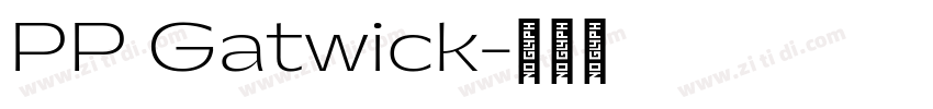 PP Gatwick字体转换